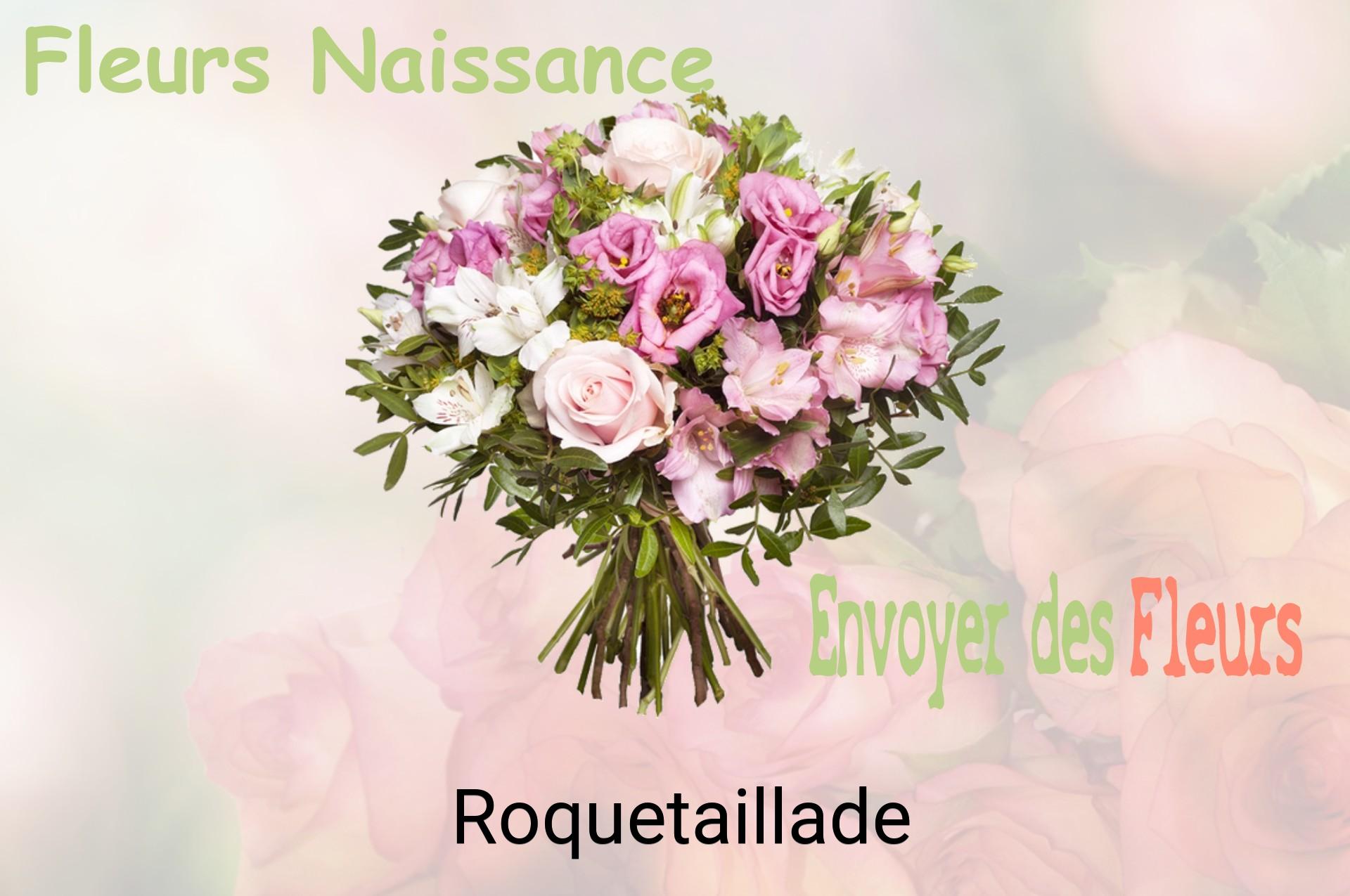 Bouquet de fleurs de naissance livré à Roquetaillade